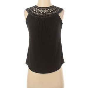 WHBM Beaded Sleeveless Blouse